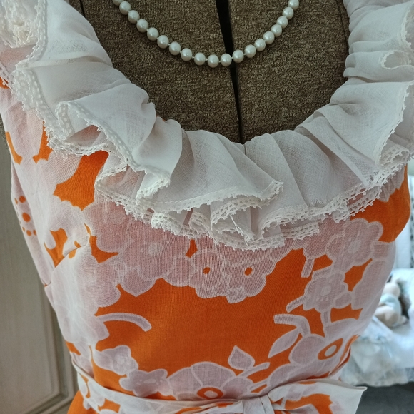 STUNNING 1970S "MISS ELLIETTE" CALIFORNIA MAXI DRESS! LOVELY! - Picture 8 of 17